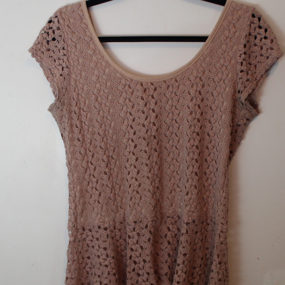 Pink peplum top